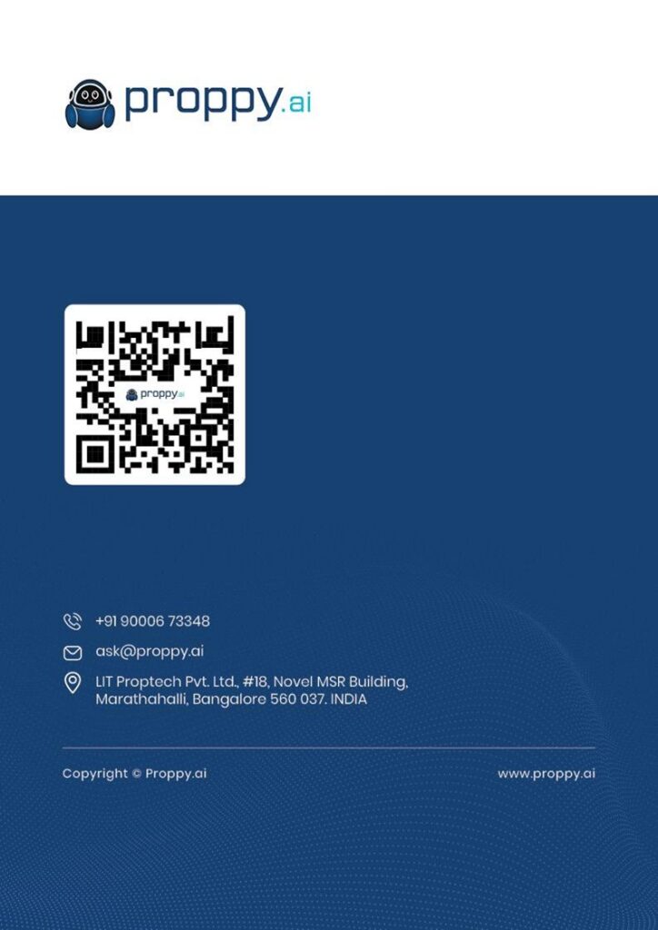 Contact Proppy.ai - the only AI Real Estate in Bangalore