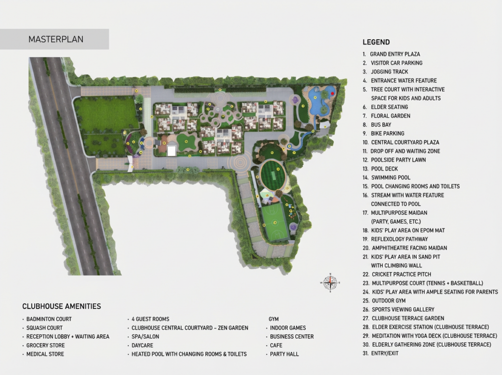 Abhee Celestial City – 2 & 3 BHK Apartments for Sale in Whitefield, Bangalore Master Plan
