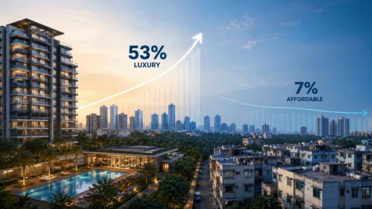 Luxury Now Commands 53% of Launches While Affordable Housing Has Crashed to Just 7%