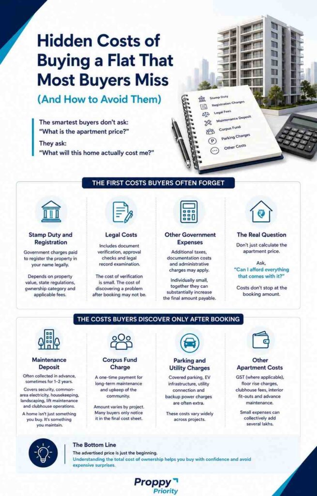 hidden costs of buying a flat that most buyers miss